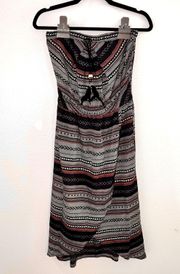 Boho Strapless Dress