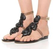 DVF Black + Clear Sandals NWOB