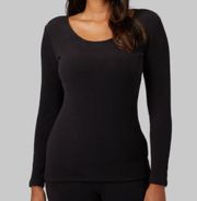 32 Degrees Women’s Lightweight Baselayer Crew Top Black XS