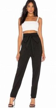 MILLY NEW Black Sevilla High Waist Trouser Pants Size 4