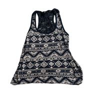 Forever 21 SZ S Aztec geometric print tank top