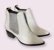 Sol SANA Women's Dials Boot in White/Silver Size 7.5/38 - NOT_NWT