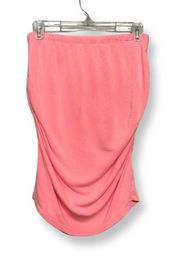 Womens Tube Top Pink Sleeveless Tank Cover Up USA 2 New