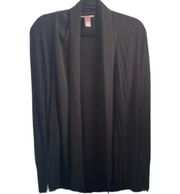 KENAR Silk Blend Black Cardigan Size Large