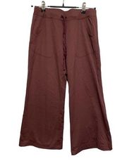 Patagonia Wide Leg Cropped Pants Women’s Size XS Plum Stretch Athleisure Active‎