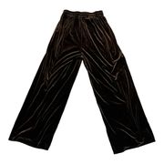 Brown Wide Leg Cropped Pant M/L