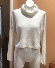 Topshop beige cowl neck bell sleeve sweater