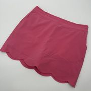 Vineyard Vines Performance Pink Scalloped Golf Tennis Skort Size 14