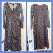 Nasty Gal NWT  floral maxi dress with slit size 6