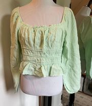 XL Green Crop Top