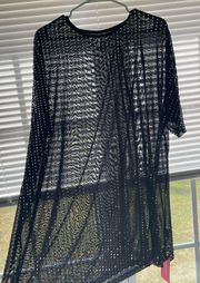 Sheer Sequin Maxi Dress