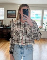 Forever 21 Cropped Plaid Flannel