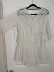 Misguided White Babydoll Dress