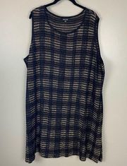 Misook Dress Size 2X black and tan