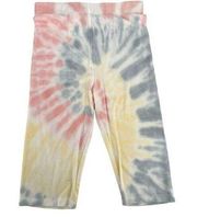 Elodie Tie Dye Bike Shorts Multicolor Pink Blue Yellow Size Small NWT