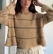 boxy crop knot sweater
