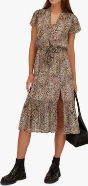 Paige Laramie Leopard Silk Dress