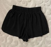 Black Flowy Shorts