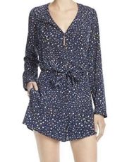 Likely Star Print Front Cut Out Romper