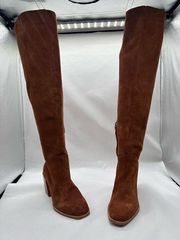 Treasure & Bond Boots Womens 5M Brown Suede Umber Dylan Tall Nordstrom NEW