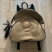 Perfums Perfume gold designer backpack bookbag.