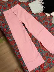 Pink Wide Leg Pants