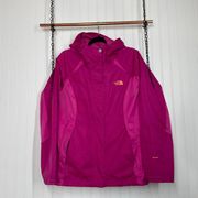 The North Face  Women’s Rain-jacket Hot Pink Windbreaker Jacket Size L