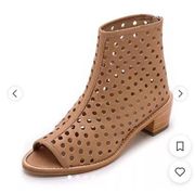 Loeffler Randall Open Toe Ione Perforated Booties - 6.5