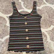 Haute monde size small cropped tank top festival