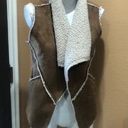 Sanctuary draped Sherpa vest