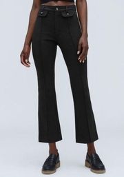 NWT Everlane Work It Ponte Pants Black Cotton Modal Size 2