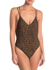 Kendall + Kylie Ring Back V-Neck One Piece Swimsuit Size M, New w/Tag $120