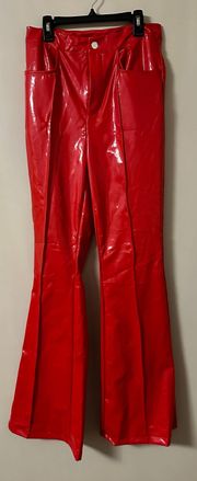 faux leather pants