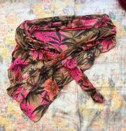 Victoria’s Secret floral sarong triangle swim wrap