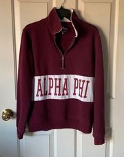 Alpha Phi Charles River Apparel Quarter Zip