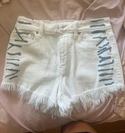 NWT white Jean Shorts 