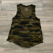 Lucky brand Venice burnout camo tank top