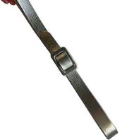 J.Crew Silver Metallic Leather Belt XS/S