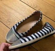 Fitflop allegro ballerina metallic striped flats 11