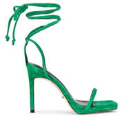 NWOT Tony Bianco Suede Strappy Stiletto Fleur Sandal Jade Green Women's Size 8