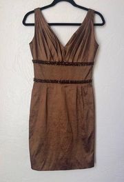Badgley Mischka Platinum sleeveless dress size 4