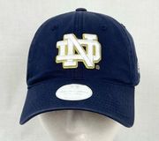 Notre Dame Ballcap Cap Ladies Hat Navy Under Armour ND Embroidered Logo OSFA NWT