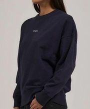 Thrills Blue Oversized Crewneck Sweatshirt Size XS