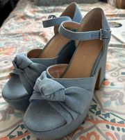 Picnic Denim Platform Sandals