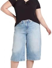 Lane Bryant Signature Fit Wide Leg Cropped Jeans