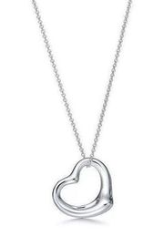 Vintage Tiffany & Co Open Heart Sterling Silver Necklace