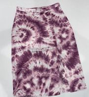 BCBG GENERATION tie die purple and white skirt.