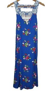 Matilda Jane Blue With Red Pink Green White Floral Dress Size XS