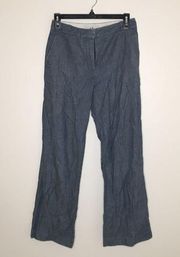 5/$15 A/X Armani Exchange Flare Dress Pants Straight Leg Blue Womens Size 2 Work