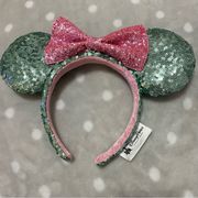 Disney Parks | mint and pink sequin ears